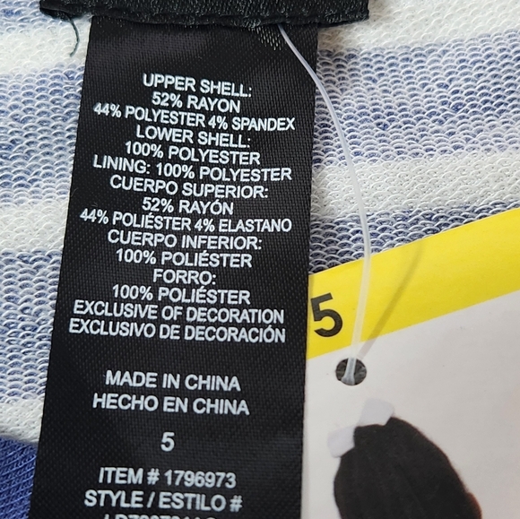 Zunie Pink Tulle & Blue Striped Top with Cat & Moon Design - Picture 9 of 13